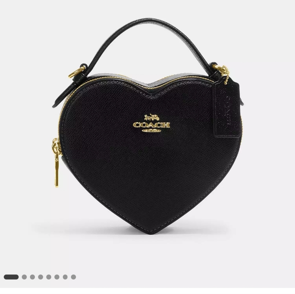 Coach Heart Crossbody Black